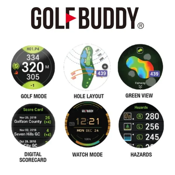 GOLFBUDDY AIM W12 SMART GOLF GPS WATCH - Image 8
