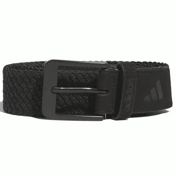 ADIDAS 2023 BRAIDED STRETCH GOLF BELT β BLACK