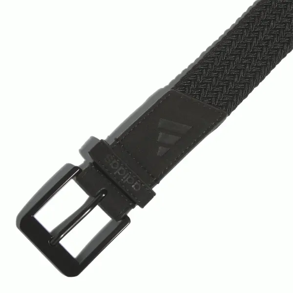 ADIDAS 2023 BRAIDED STRETCH GOLF BELT β BLACK - Image 2