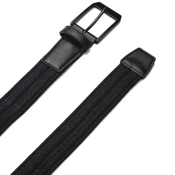 UNDER ARMOUR BRAIDED STRETCH GOLF BELT β BLACK