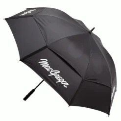 MACGREGOR 62″ DUAL CANOPY AUTOMATIC GOLF UMBRELLA – BLACK