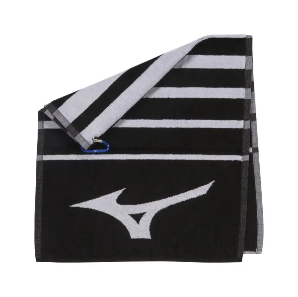 MIZUNO RB TOUR GOLF TOWEL β BLACK / WHITE