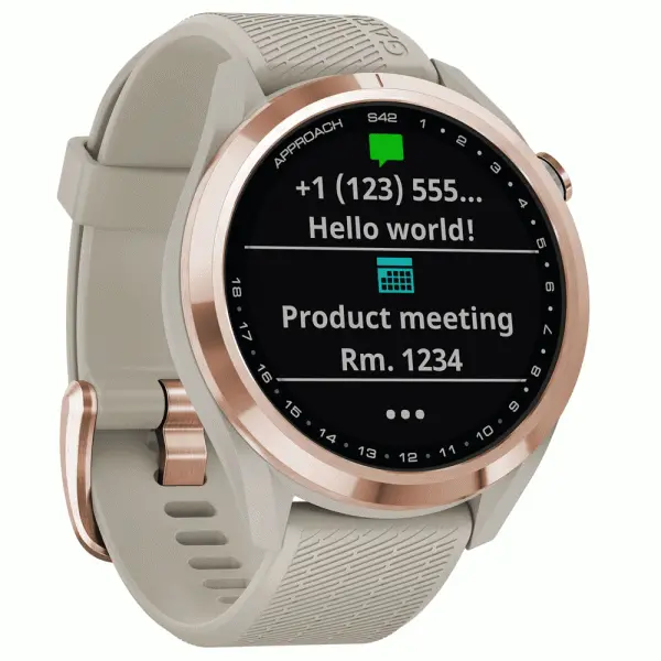 GARMIN APPROACH S42 GOLF GPS WATCH β ROSE GOLD - Image 3