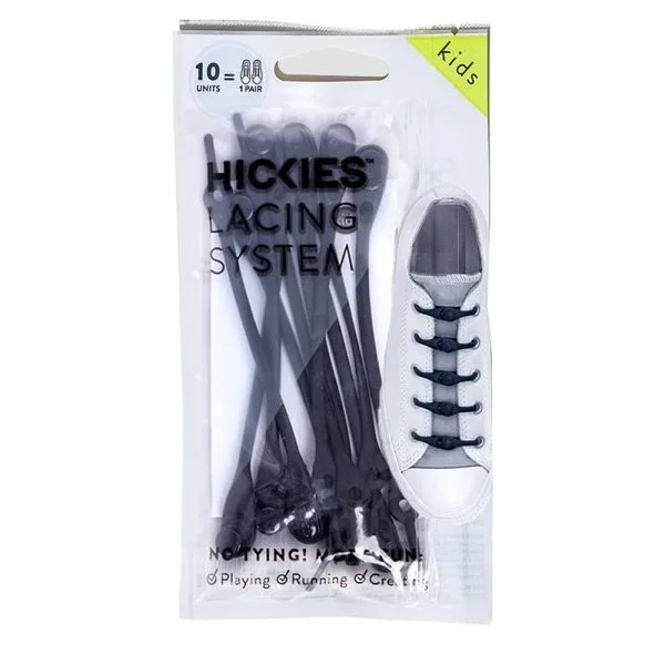 HICKIES 2.0 KIDS TIE-FREE LACES X10 / BLACK