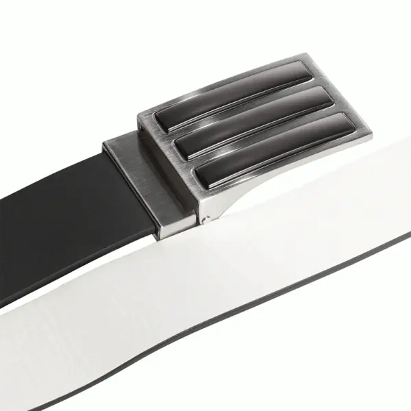 ADIDAS 3 STRIPE TOUR REVERSIBLE GOLF BELT β BLACK - Image 2